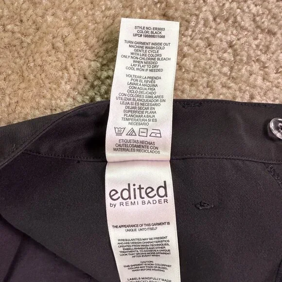 Edited by Remi Bader Trouser Shorts Size 8 High-Rise Black 32x3 NWT E835 - Picture 5 of 11